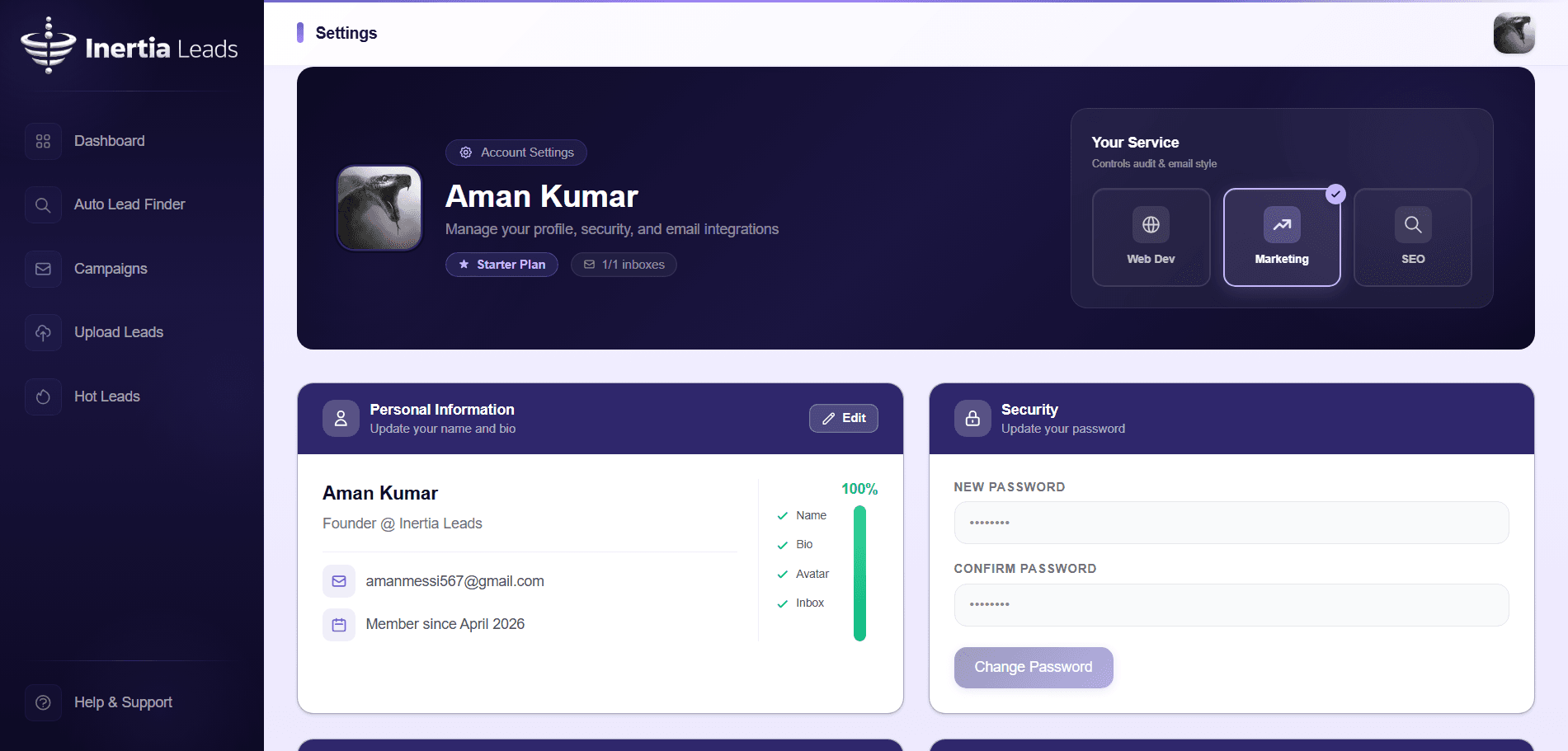 Smart Settings & Integrations